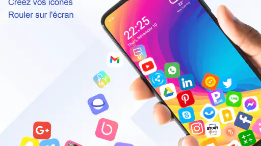 Rolling Icon - Fond D'écran 3D screenshot