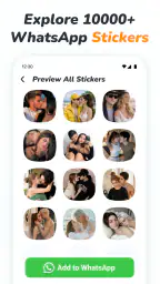 Romantic Stickers WAStickers screenshot