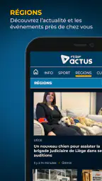 RTBF Actus screenshot