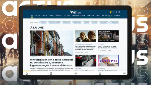 RTBF Actus screenshot