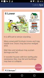 Safety tips screenshot