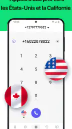 Second numéro de téléphone screenshot
