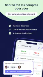 Shared, organisation famille screenshot