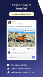 Shared, organisation famille screenshot