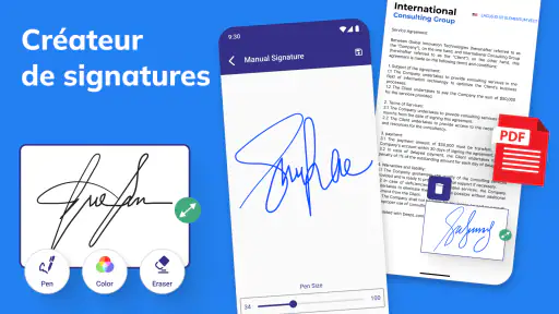 Signature Electronique PDF screenshot