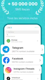 SimCode - Numéros virtuels SMS screenshot