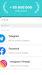 SimCode - Numéros virtuels SMS screenshot