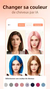 Simulation coiffure coupe screenshot