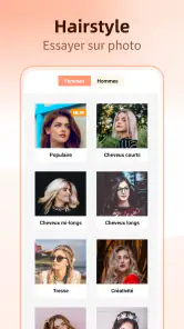 Simulation coiffure coupe screenshot