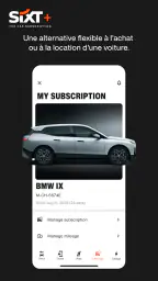 SIXT. rent. share. ride. plus. screenshot