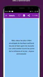 SMS Anniversaire 2026 screenshot