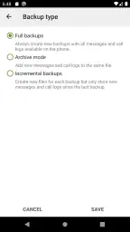 SMS Backup & Restore screenshot