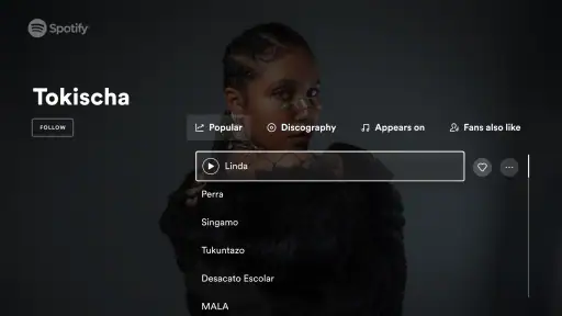 Spotify Music pour Android TV screenshot