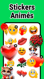Stickers romantiques de bisous screenshot