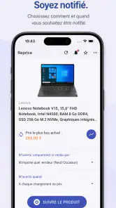 Suivi des prix | Reprice screenshot