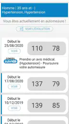 suiviHTA screenshot