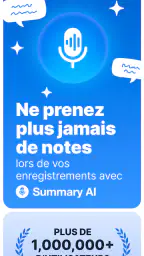 Summary: Prise de notes par IA screenshot