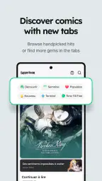 Tappytoon Comics, Webtoons, BD screenshot