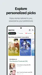 Tappytoon Comics, Webtoons, BD screenshot