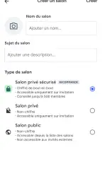 Tchap screenshot