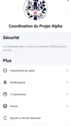 Tchap screenshot