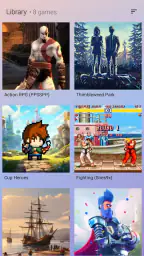 The Arcade · Game Hub Launcher screenshot