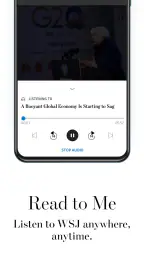The Wall Street Journal. News screenshot