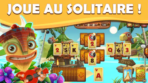 Tiki Solitaire TriPeaks screenshot