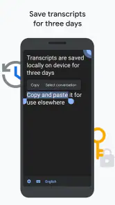 Transcription instantanée screenshot