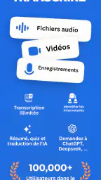 Transcrire audio en texte screenshot