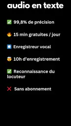 Transcrire audio en texte screenshot