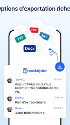 Transkriptor - Parole en Texte screenshot