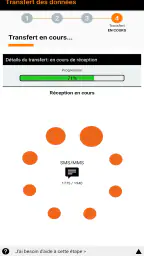 Transfert des données screenshot