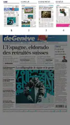 Tribune de Genève, le journal screenshot