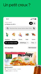 Uber Eats : repas et courses screenshot