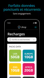 Ubigi : eSIM Internet en 5G screenshot