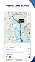 ViaMichelin gps, carte, trafic screenshot
