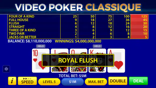 Video Poker par Pokerist screenshot