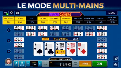 Video Poker par Pokerist screenshot