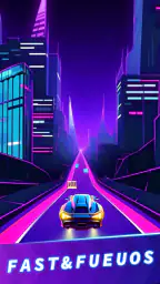 voiture course : jeu musique screenshot