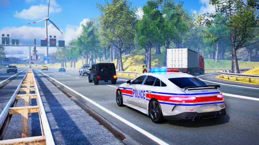 Voiture de police & simulation screenshot