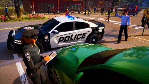 Voiture de police & simulation screenshot