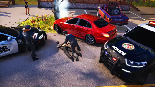 Voiture de police & simulation screenshot