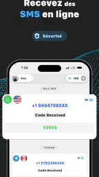VSim: Numéro Virtuel & SMS screenshot