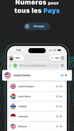 VSim: Numéro Virtuel & SMS screenshot