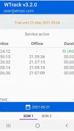 W-Track LastSeen screenshot