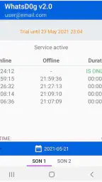 W-Track LastSeen screenshot