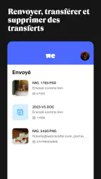 WeTransfer screenshot
