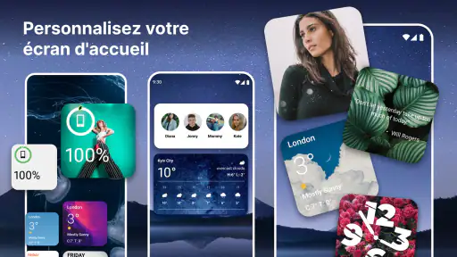 Widgets OS 18: Widgets Colorés screenshot