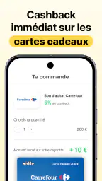 Widilo: Cashback & codes promo screenshot